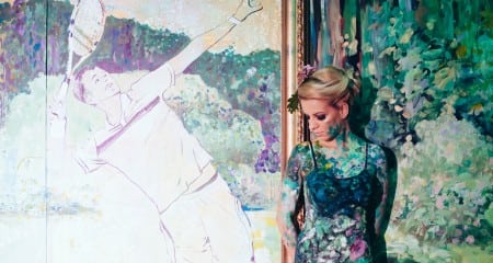 Model pictat de Mirela Traistaru lansare Stejarii Country Club