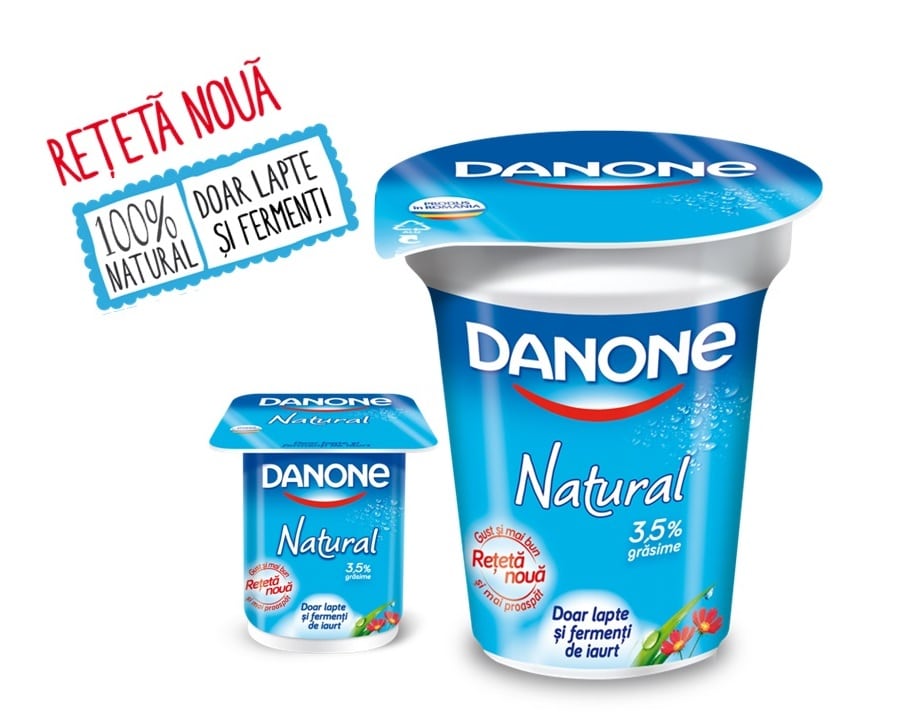 Danone Natural Doar lapte si fermenti