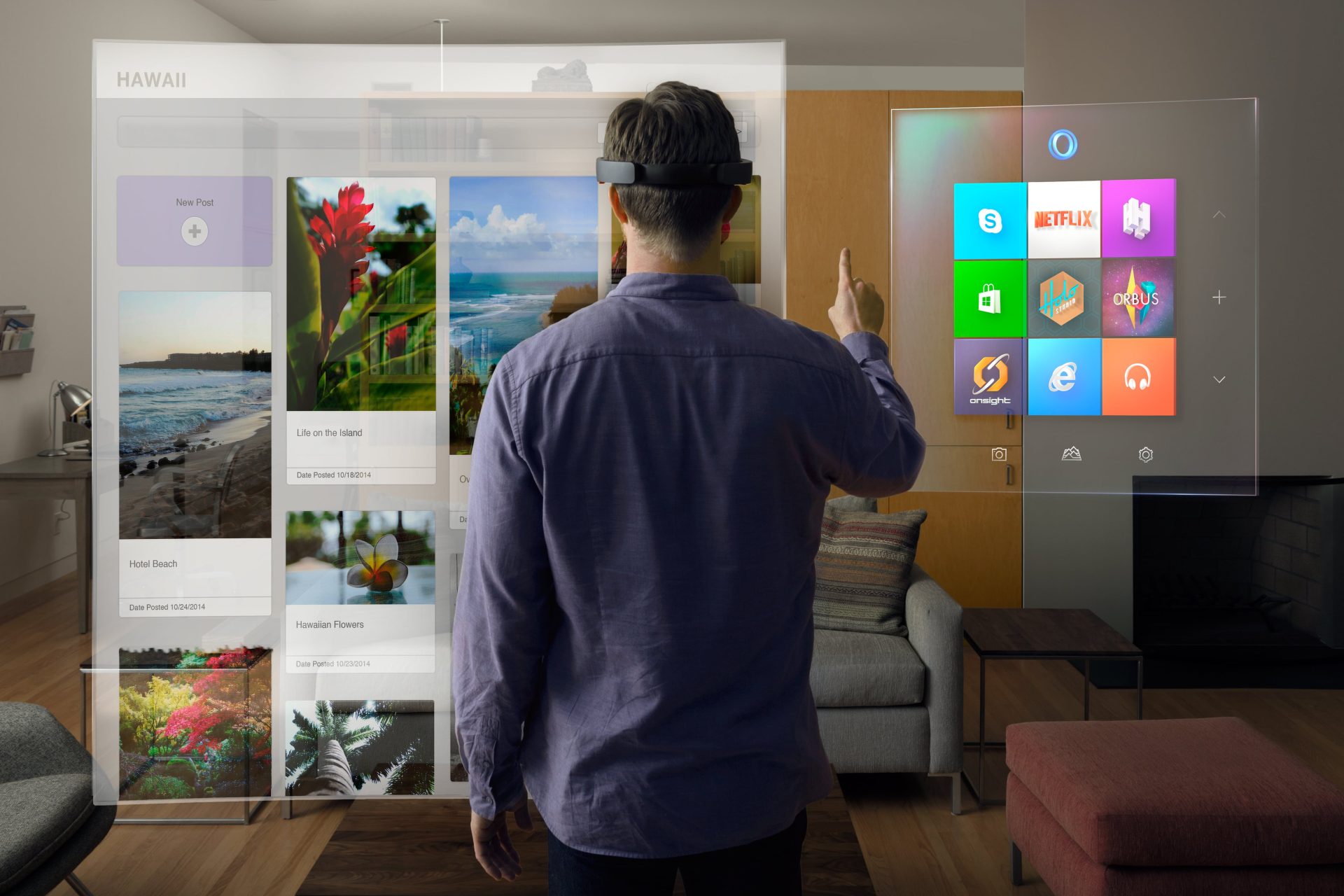 win10 holoLens livingRoom Print