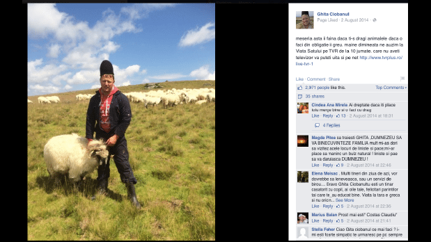Ghita Ciobanul, premiat de Facebook