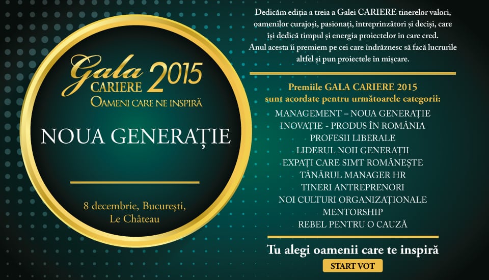 Afis gala cariere 2015