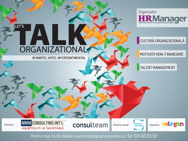 Let’s Talk ORGANIZATIONAL pe 16 martie
