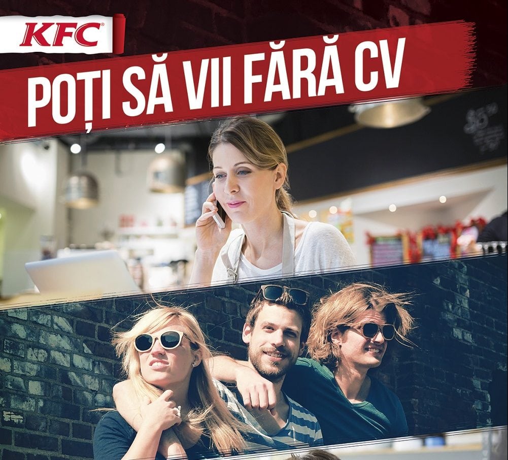 KFC angajează oameni pe bune