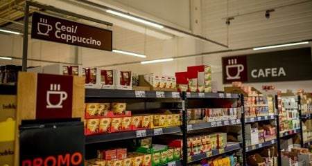 Kaufland interior categorie Ceai si Cafea