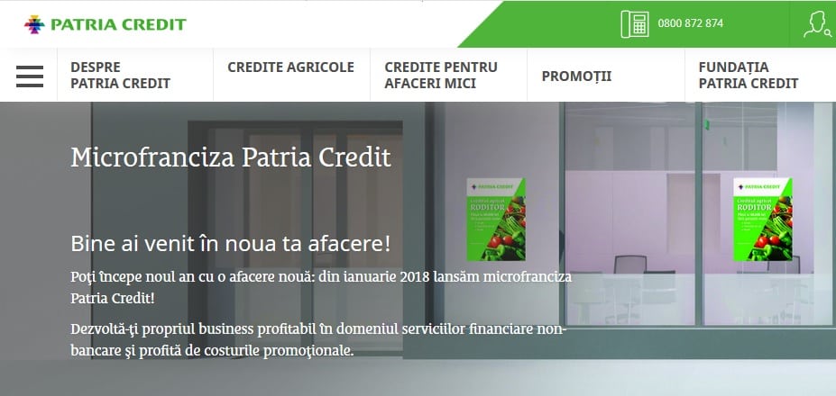 Patria Credit lansează Microfranciza Patria Credit