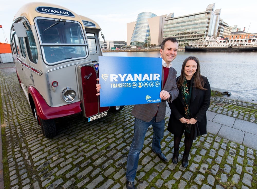 Un nou serviciu de transferuri Ryanair si CarTrawler