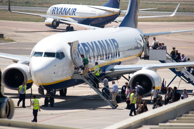 Traficul Ryanair, în creştere