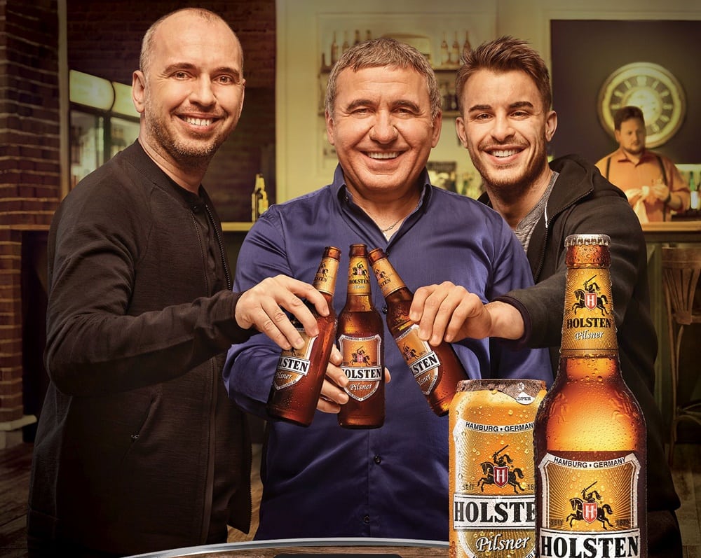 ”Frăția Berii” Holsten, sub îndrumarea lui Gheorghe Hagi