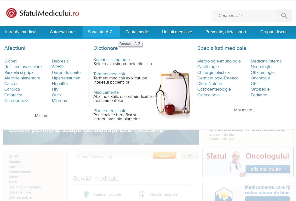 MedLife a achiziționat platforma SfatulMedicului.ro