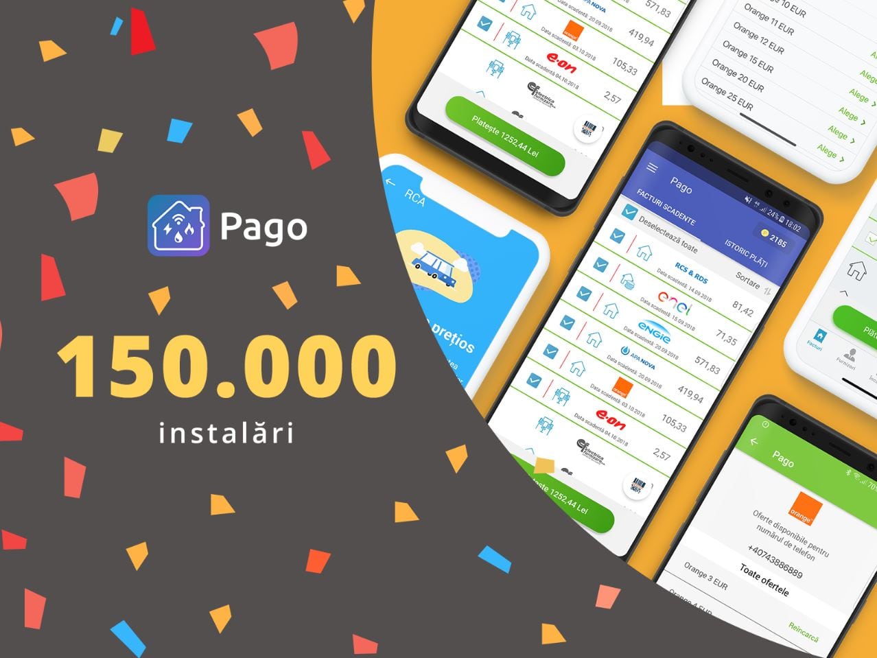 Aplicația Pago, descărcată de 150.000 de ori