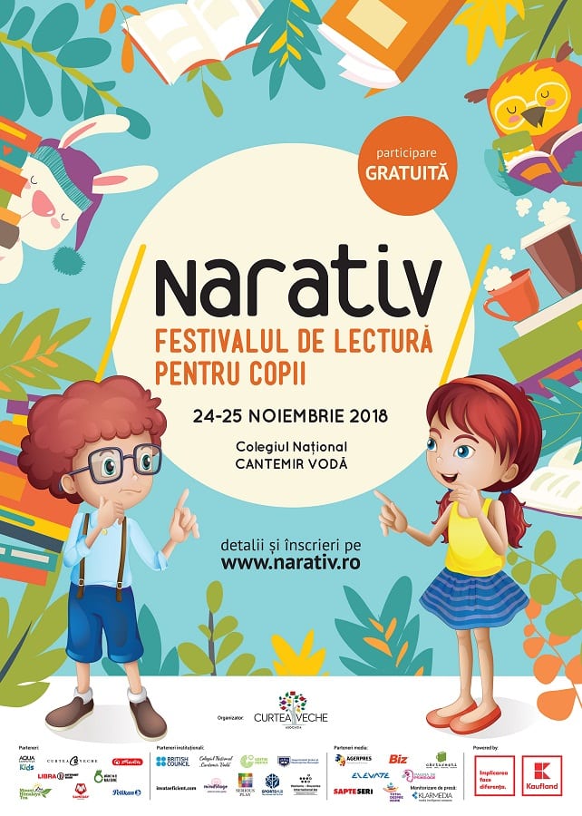 Începe a IV-a ediție NARATIV – Festivalul de lectură pentru copii