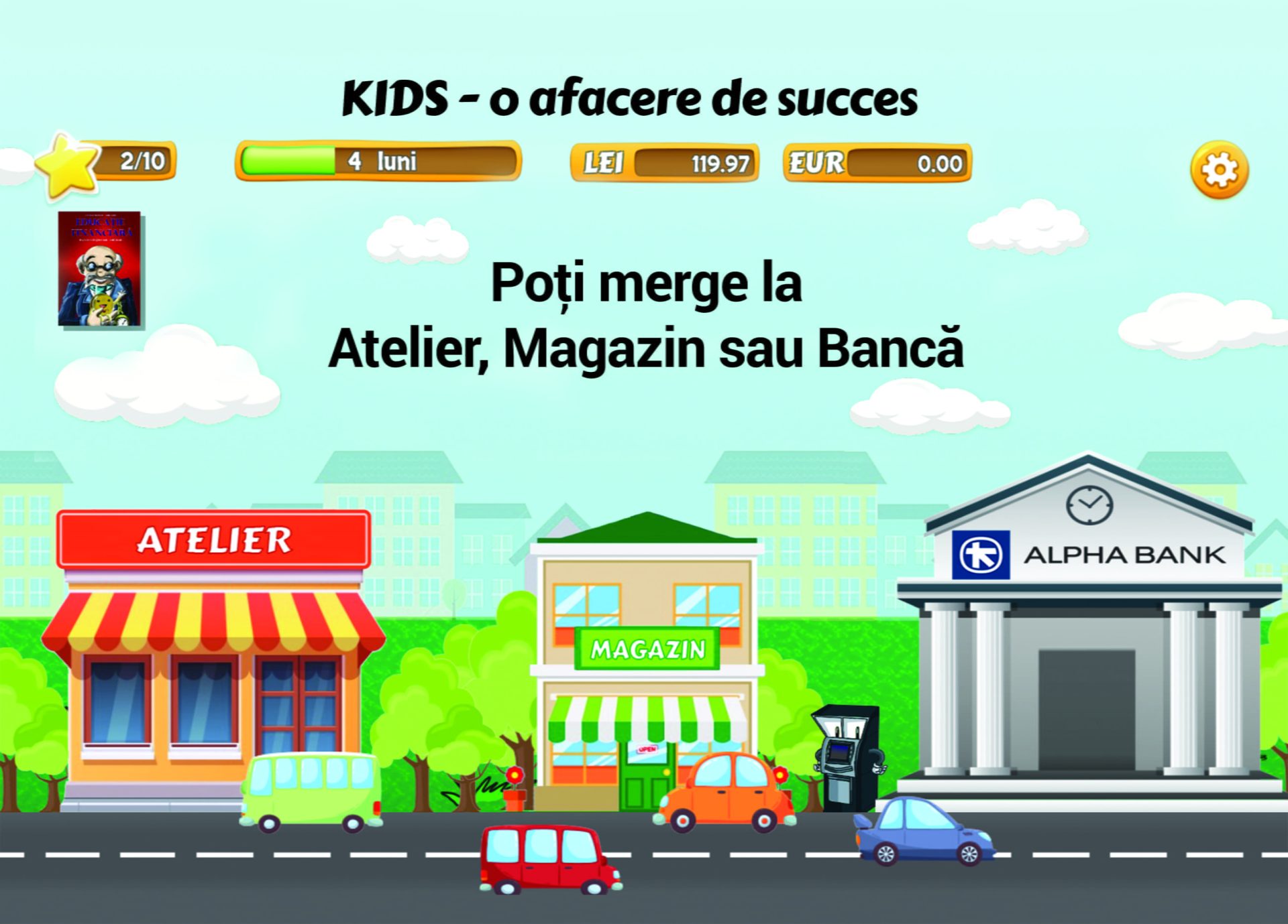 Prima aplicație de educație financiară pentru copii