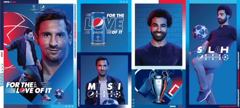 Vizual campanie Pepsi UEFA 2019