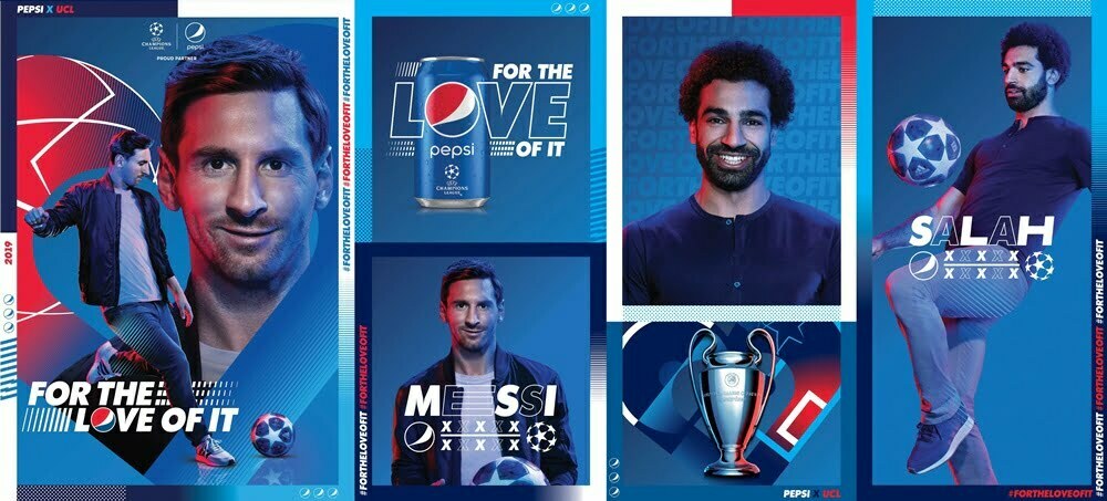 Leo Messi și Mohamed Salah, în noua campanie Pepsi