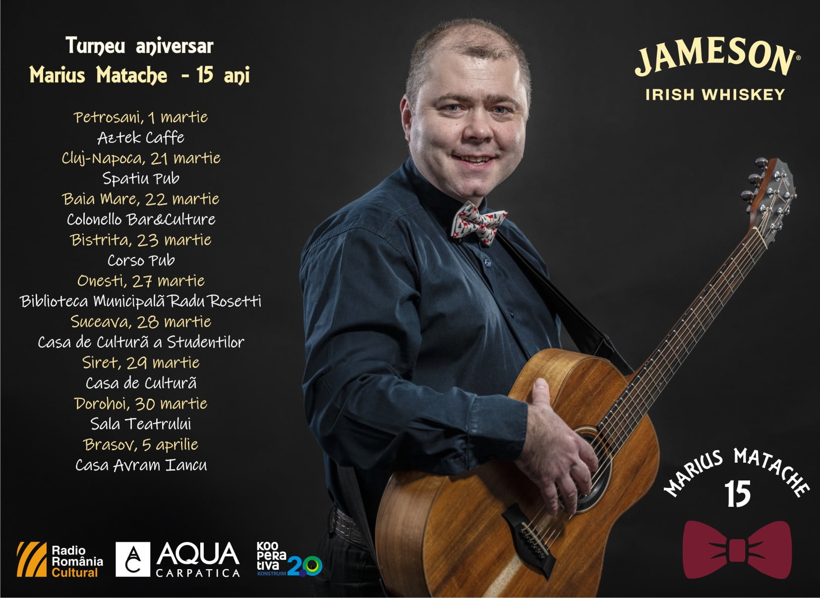 Marius Matache, turneu aniversar pentru 15 ani de carieră