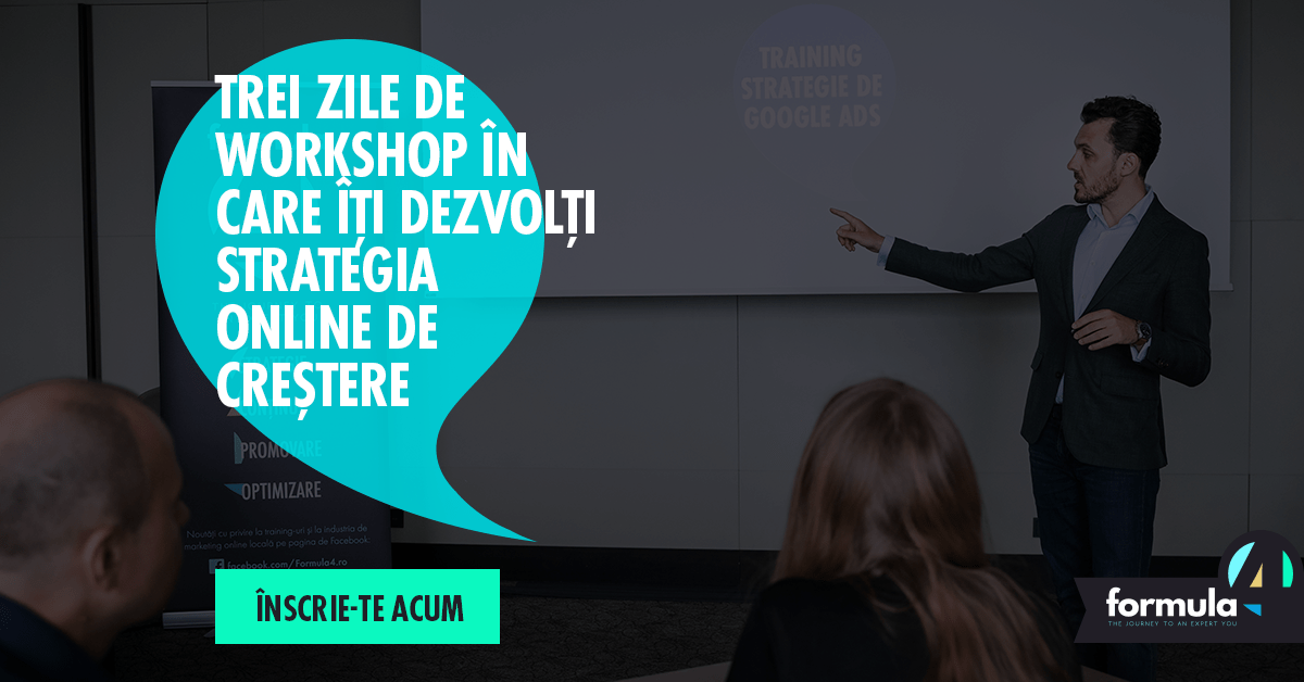 Workshop aplicat Formula4 de strategie de marketing online