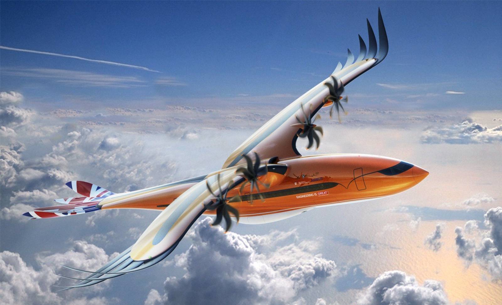 De ce are acest Airbus aripi de vultur?