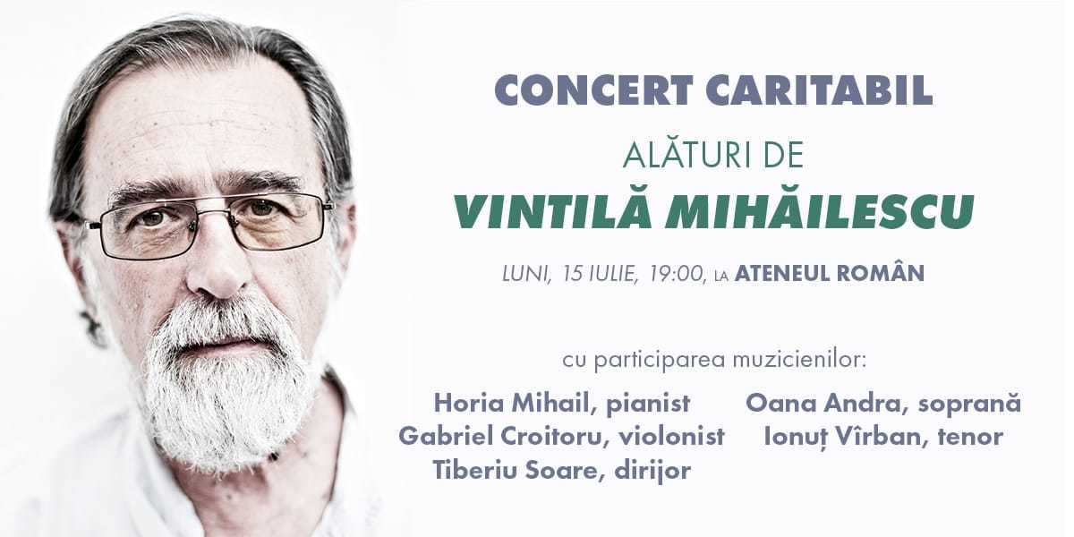 Alături de antropologul Vintilă Mihăilescu. Vino la Concertul Caritabil de la Ateneul Român!