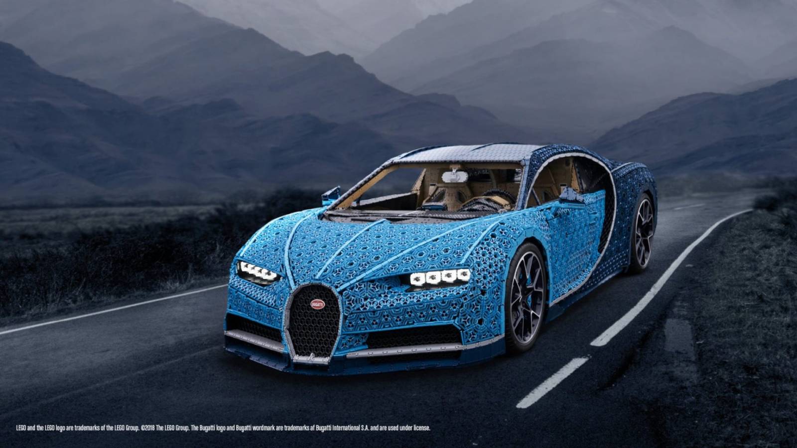 Bugatti Chiron, construit din piese LEGO, a ajuns în România