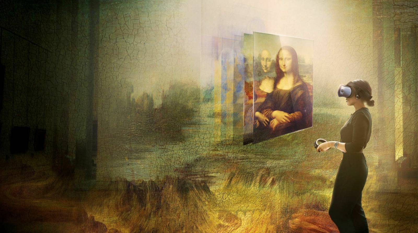 Experiență VR cu Mona Lisa la Louvre oferită de HTC