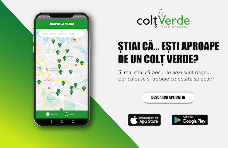 S-a lansat ColțVerde, aplicația pentru colectarea selectivă a deșeurilor periculoase