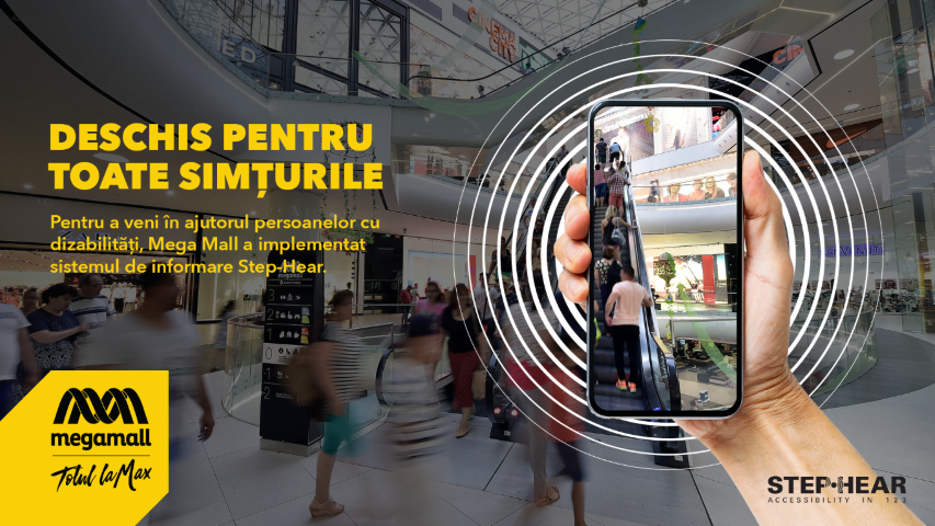 Mega Mall, primul mall accesibil persoanelor nevăzătoare