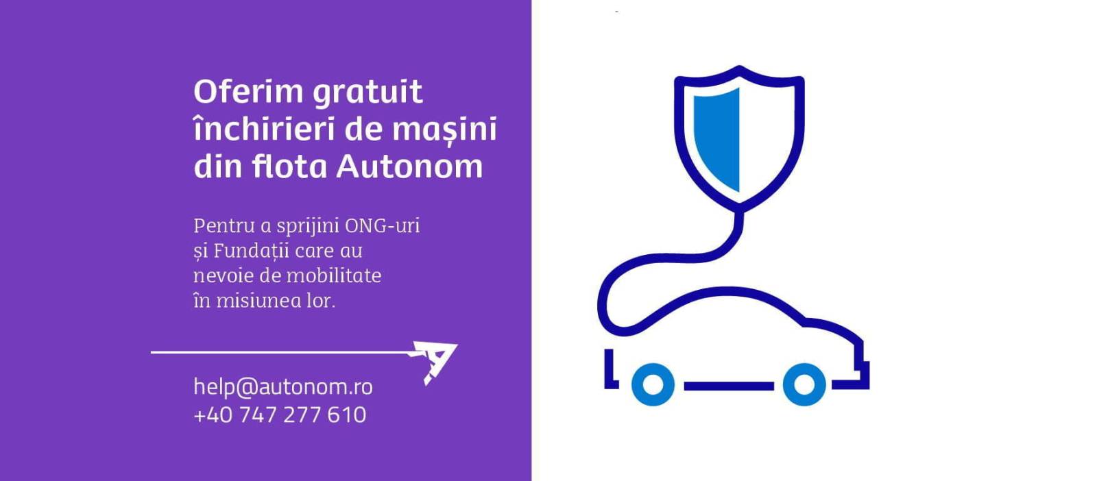 Autonom susține mobilitatea ONG-uri și Fundațiilor implicate în criza actuală