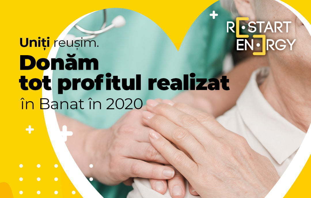Restart Energy donează o parte din profituri pentru lupta împotriva epidemiei COVID-19