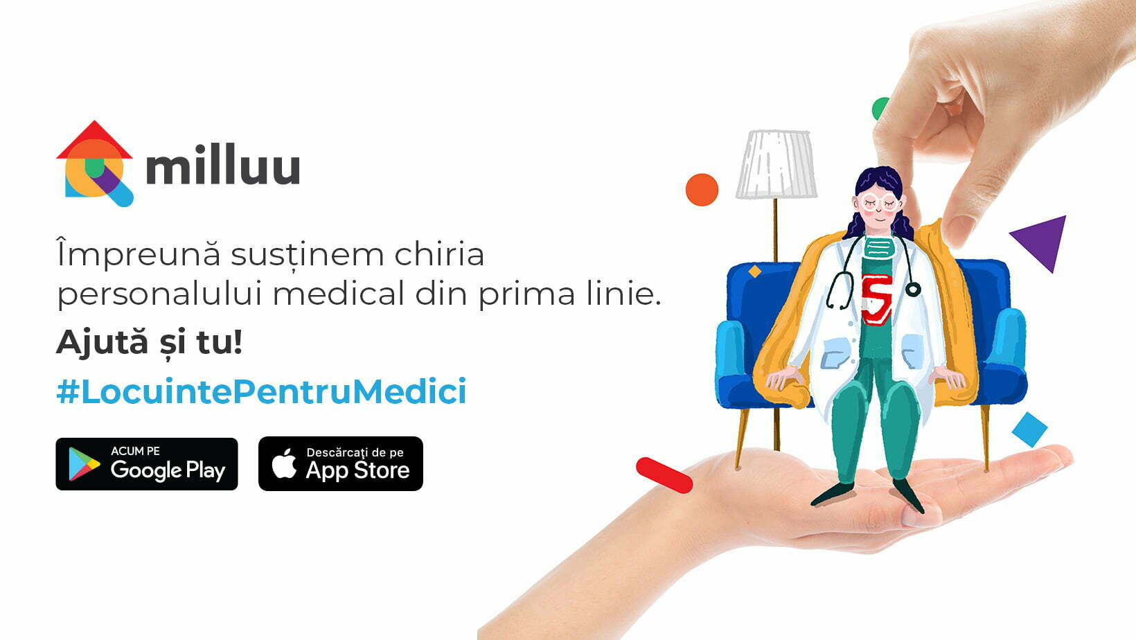 Startup-ul Milluu oferă locuințe gratuite pentru medicii din România