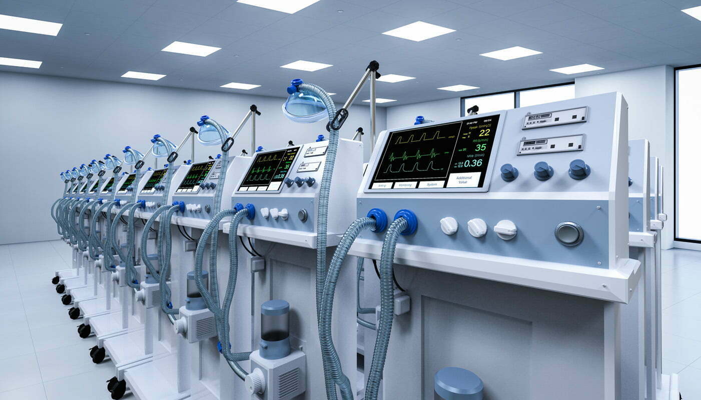 Lanțul economic al slăbiciunilor care limitează numărul de ventilatoare medicale