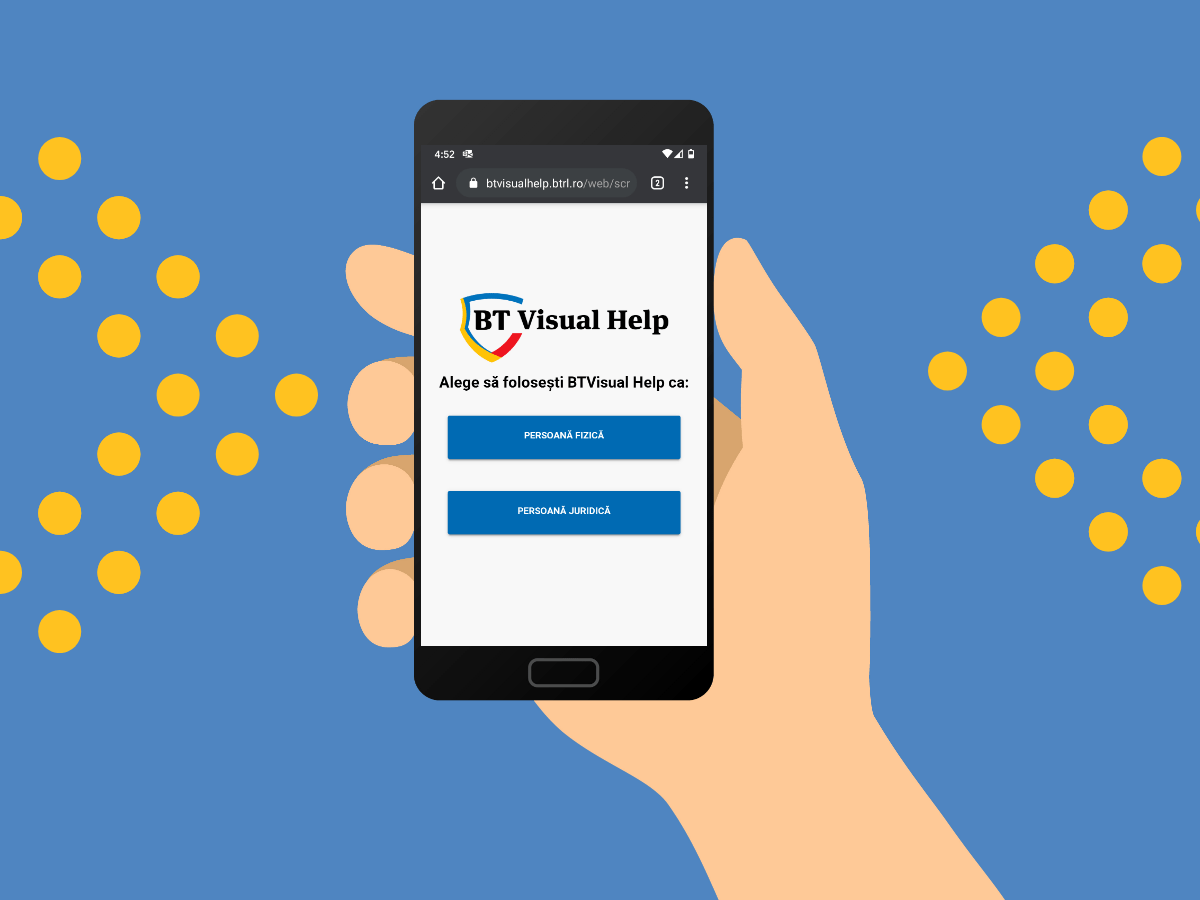 Amânarea ratelor şi deschiderea unui cont de PFA, prin BT Visual Help