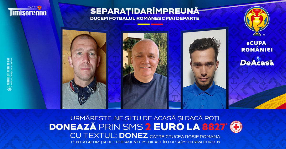 Timișoreana, sponsor real pentru competiția virtuală eCupa României