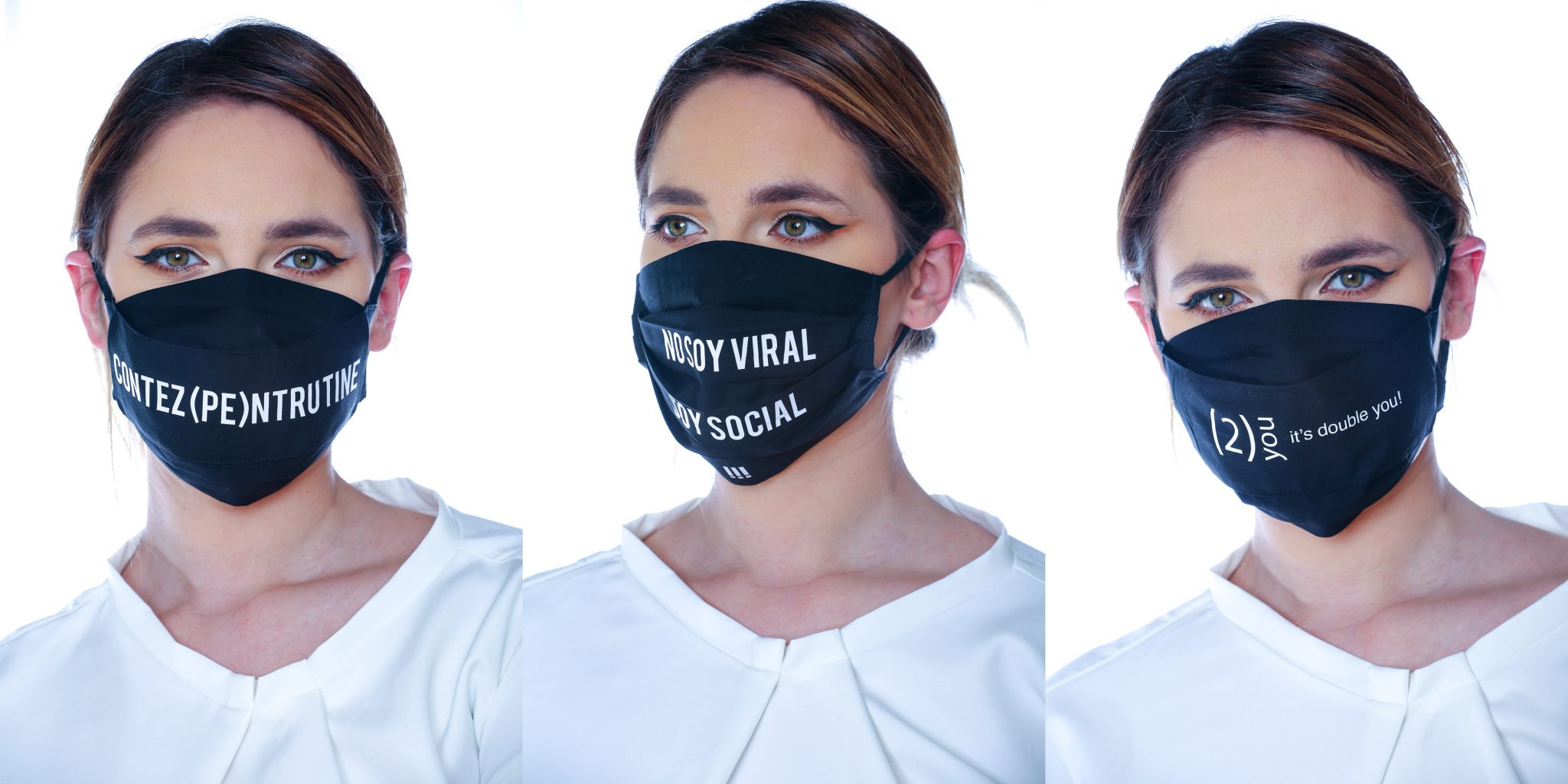 Măști inspirate din personalitatea creatoarei de modă Silvia Șerban