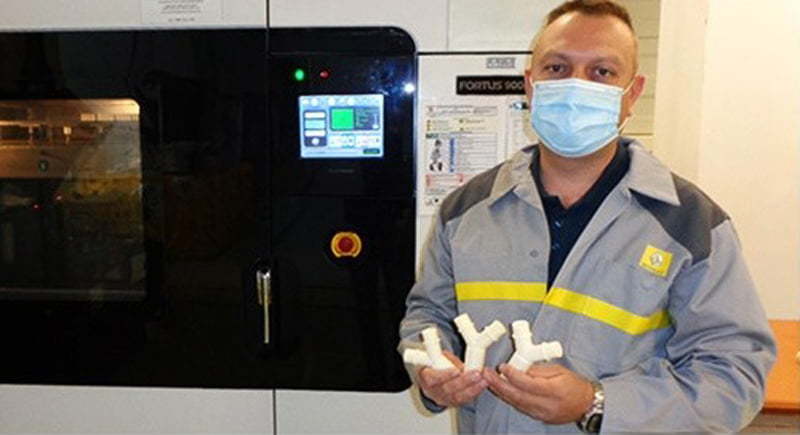 Inginerii Renault de la Titu au produs și donat 700 de racorduri pentru ventilatoare medicale