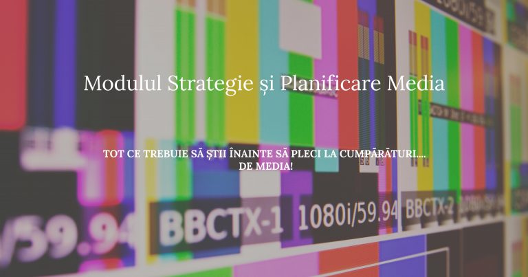 IAA Modulul Strategie si Planificare Media