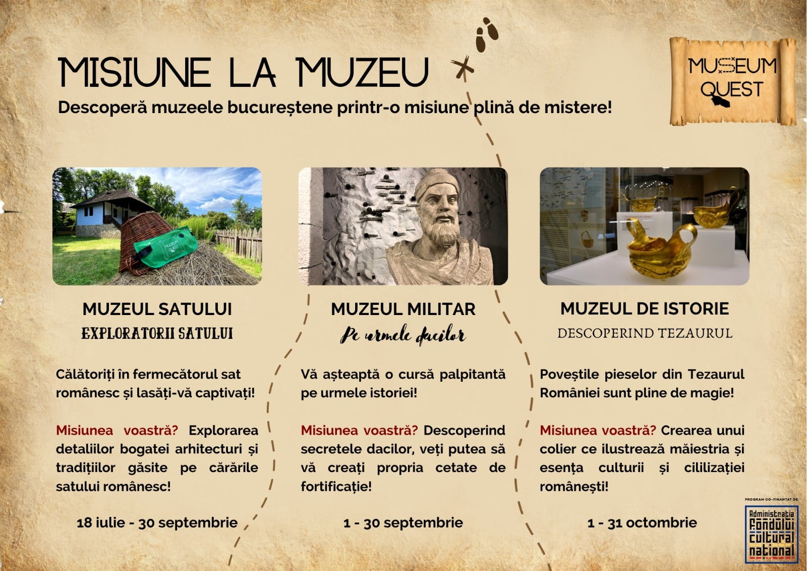Vânătoare de comori în trei muzee din București