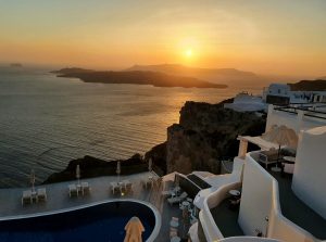 santorini apus