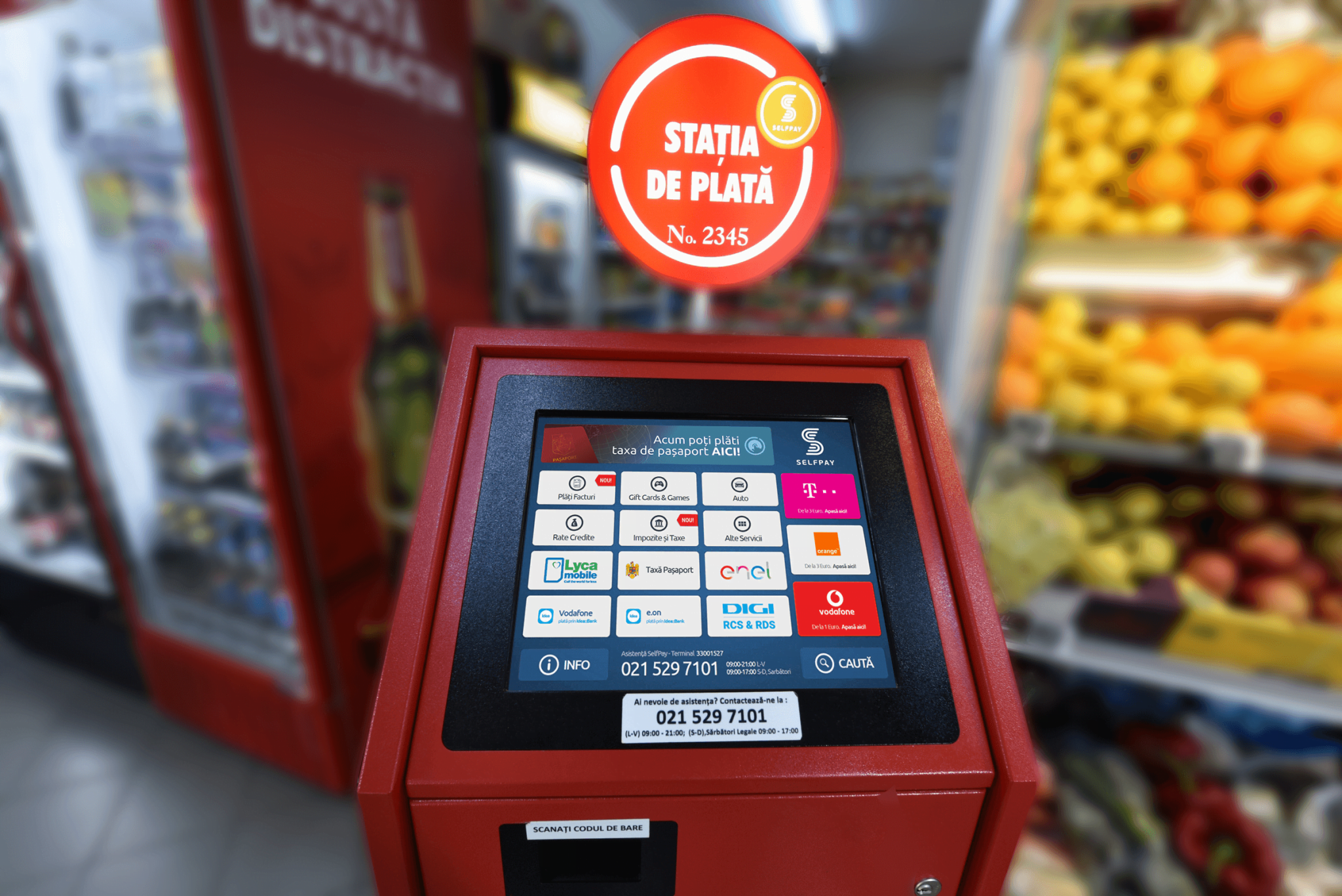 Taxa de pașaport poate fi plătită la stațiile SelfPay