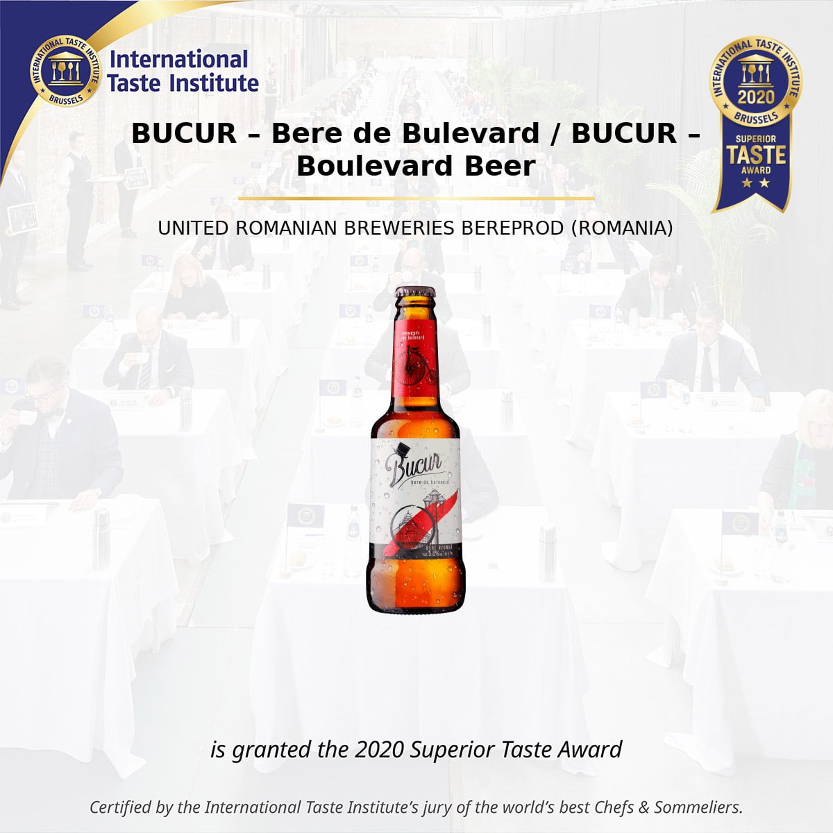 Berea Bucur primește premiul The Superior Taste Award 2020