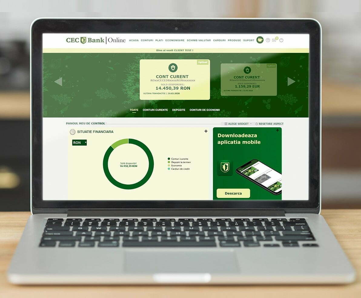 Sistemul bancar accelerează digitalizarea. CEC Bank lansează o nouă platformă de Internet Banking