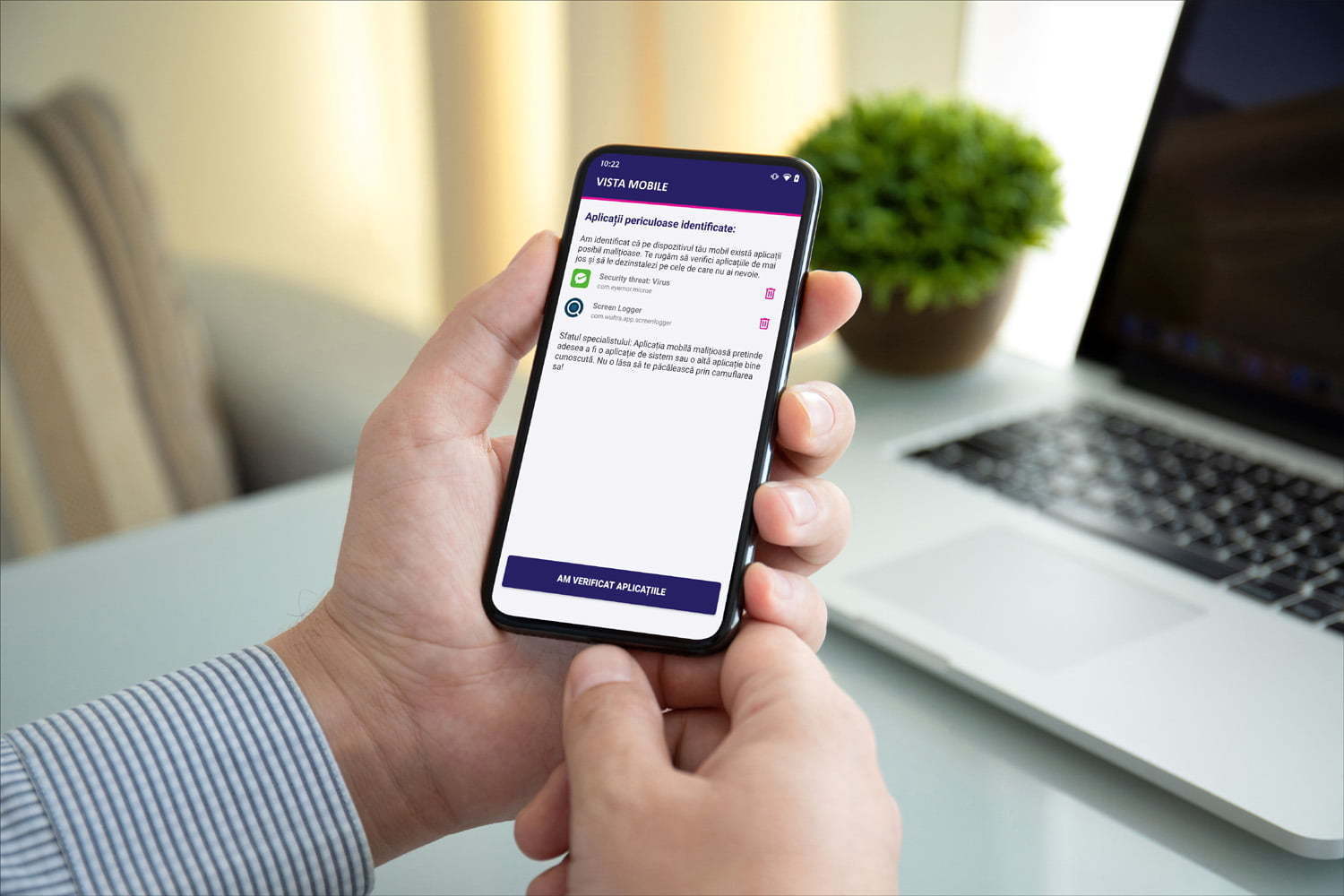 Noua versiune Mobile Banking de la Vista Bank integrează Malwarelytics