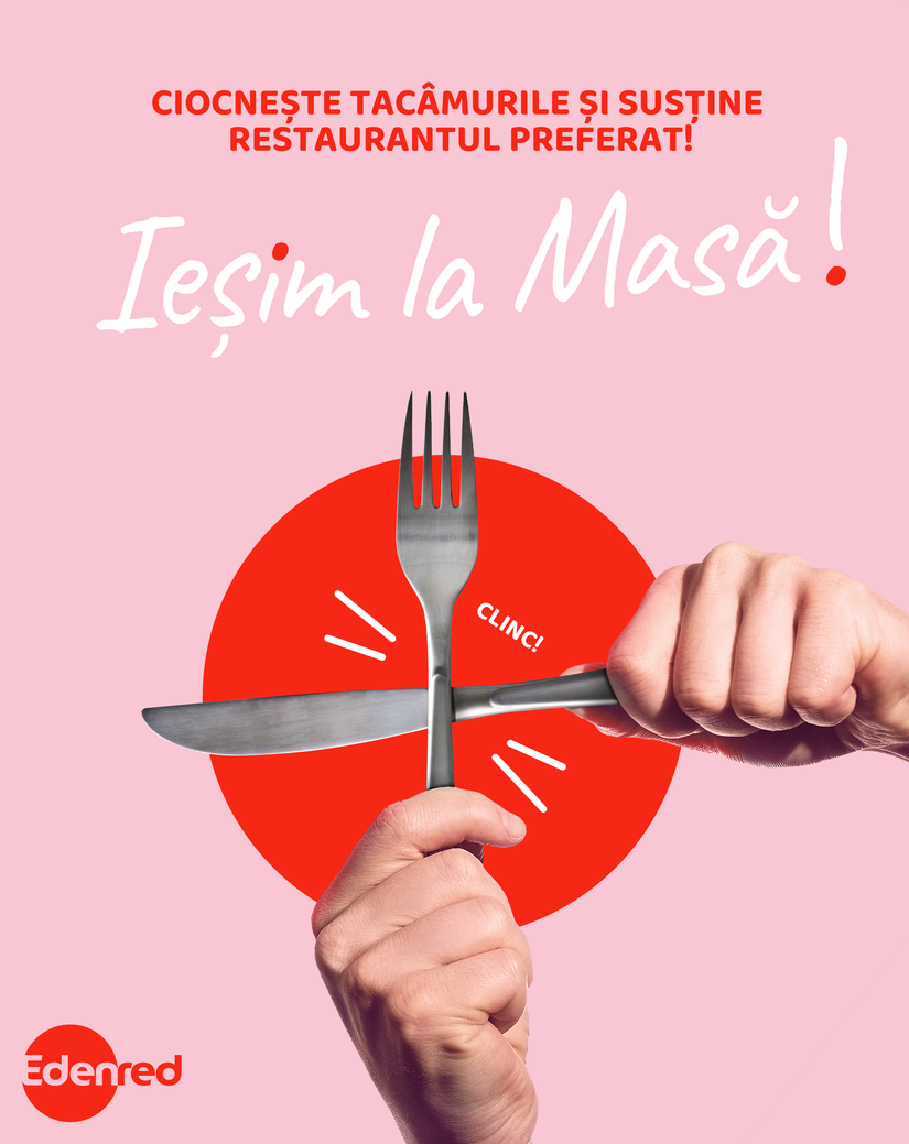 Edenred susține, cu 20.000 de mese gratuite la restaurante, industria HoReCa