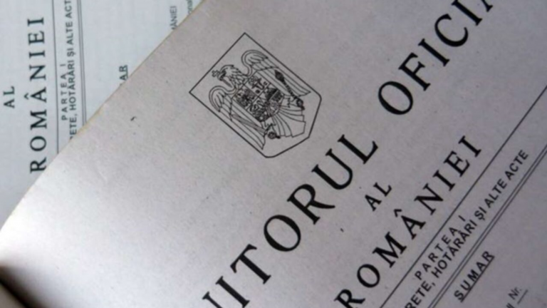 monitorul oficial al romaniei