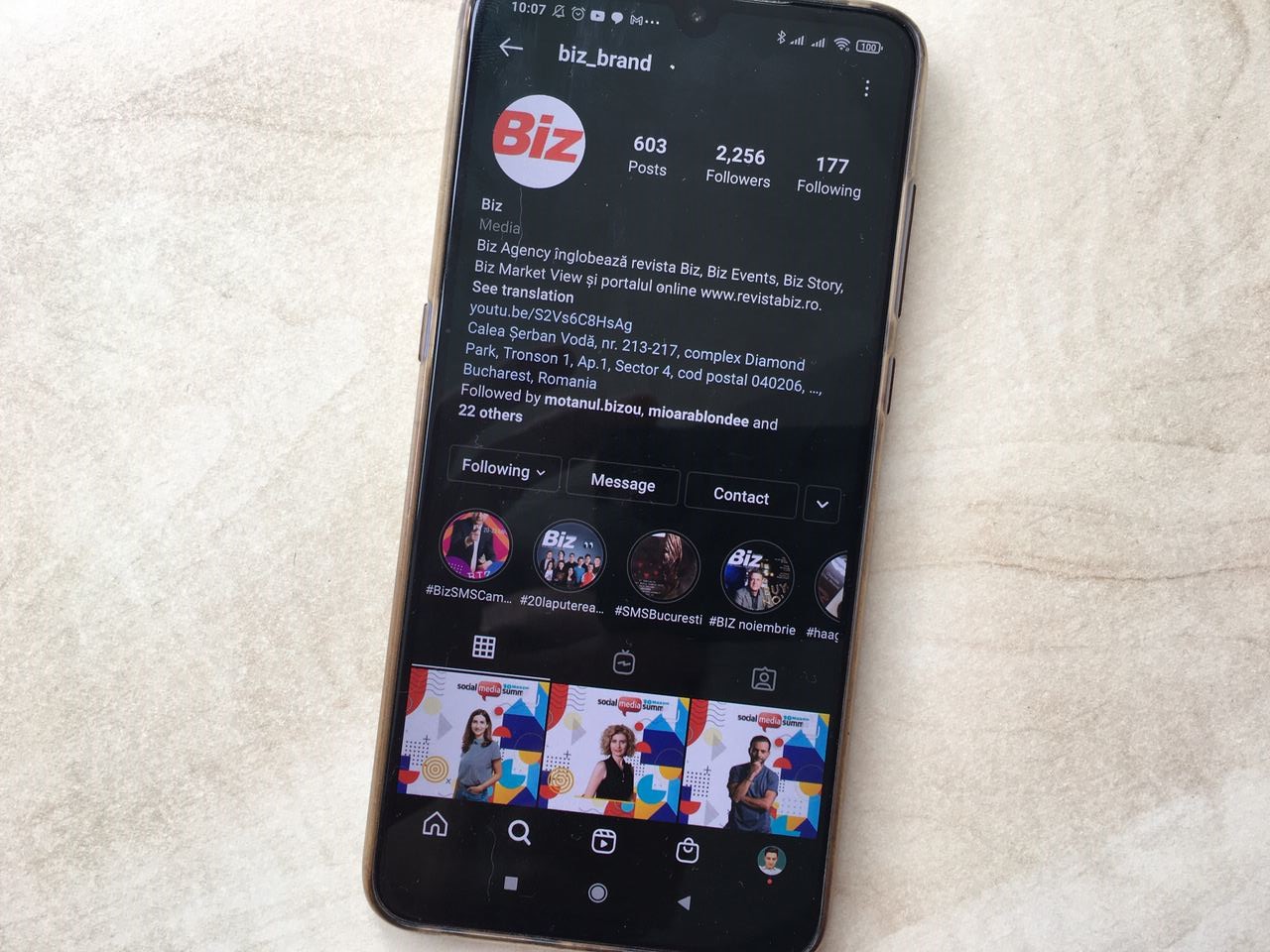revista biz instagram