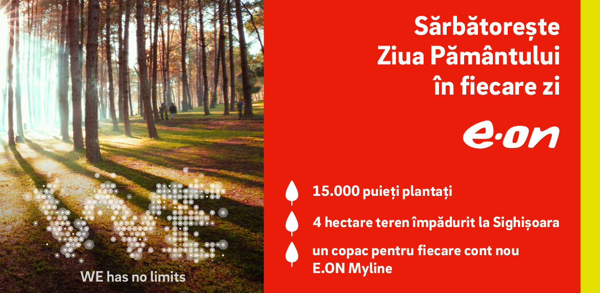 E.ON a împădurit patru hectare de teren la Sighișoara