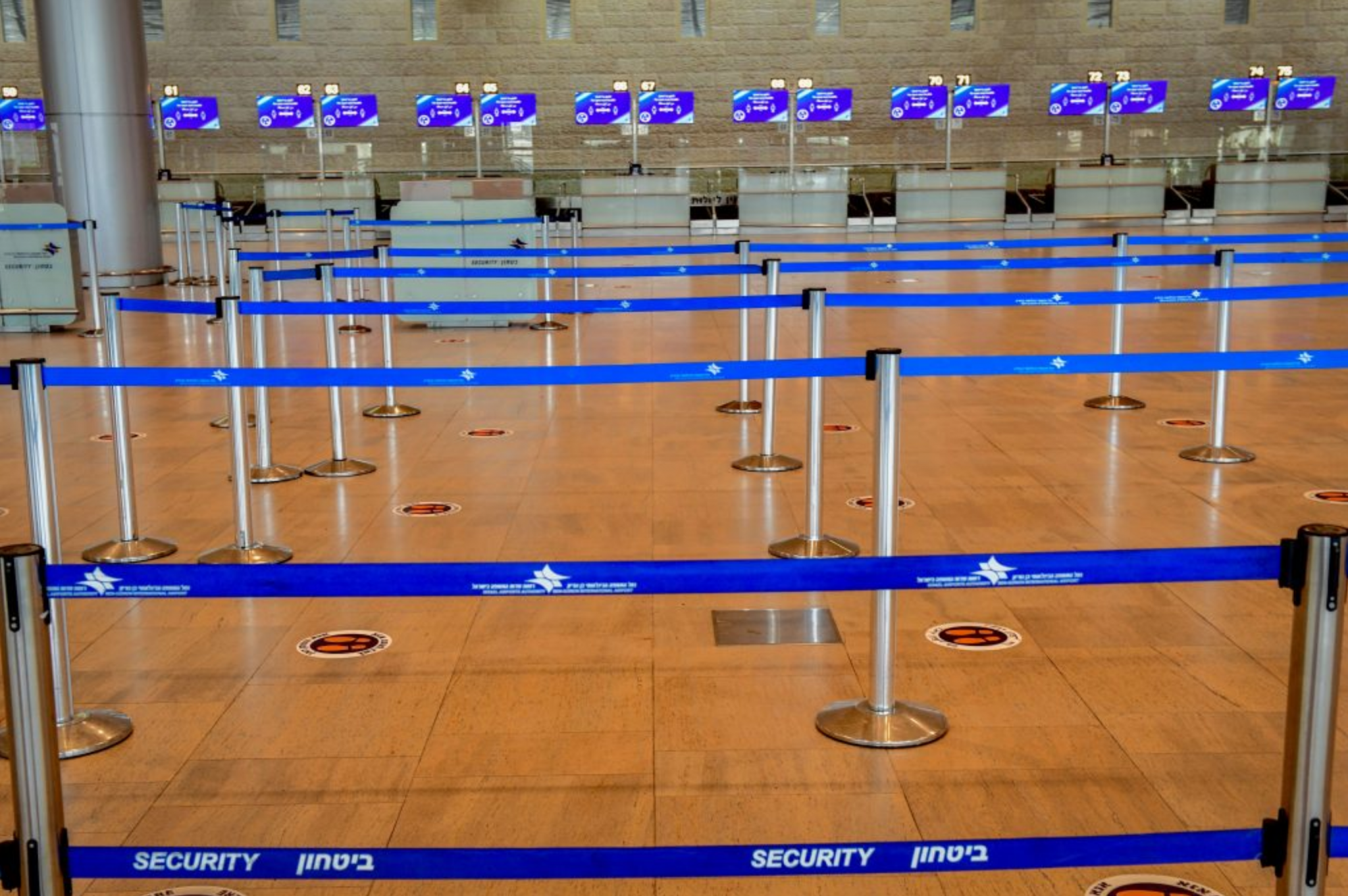 aeroportul Ben Gurion Tel Aviv in contextul coronavirus Avshalom SassoniFlash90
