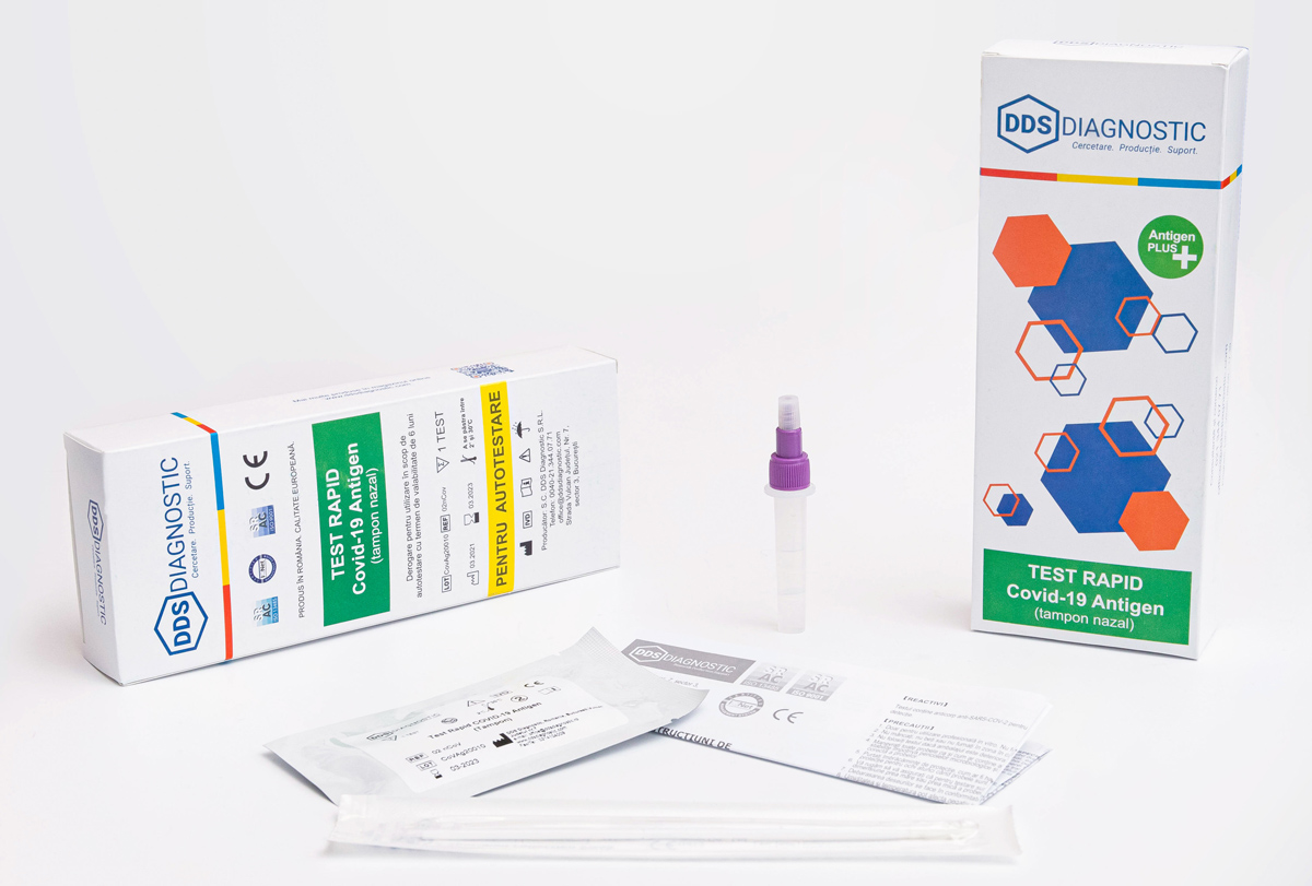 Primul autotest antigen COVID-19 din România a fost avizat de Agenția Națională a Medicamentului 1 autotest antigen covid 19 DDS Diagnostic