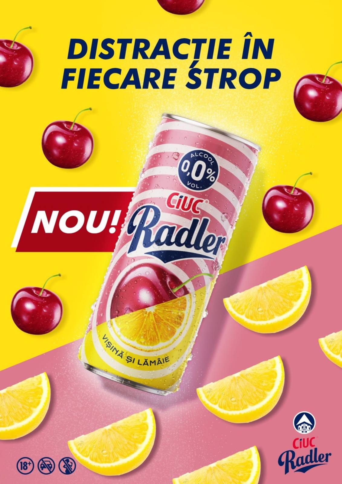 HEINEKEN România lansează, pe piața locală, un nou sortiment Ciuc® Radler fără alcool - Vișină și Lă...