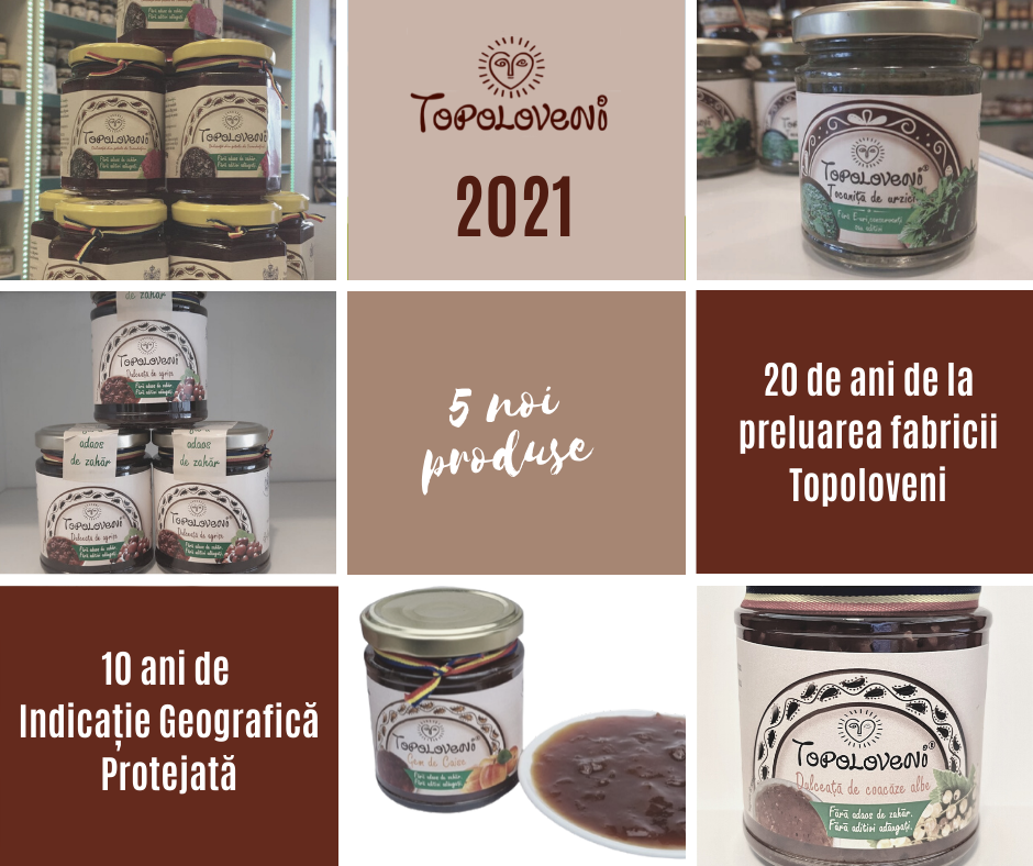 Cinci noi produse Topoloveni 2021
