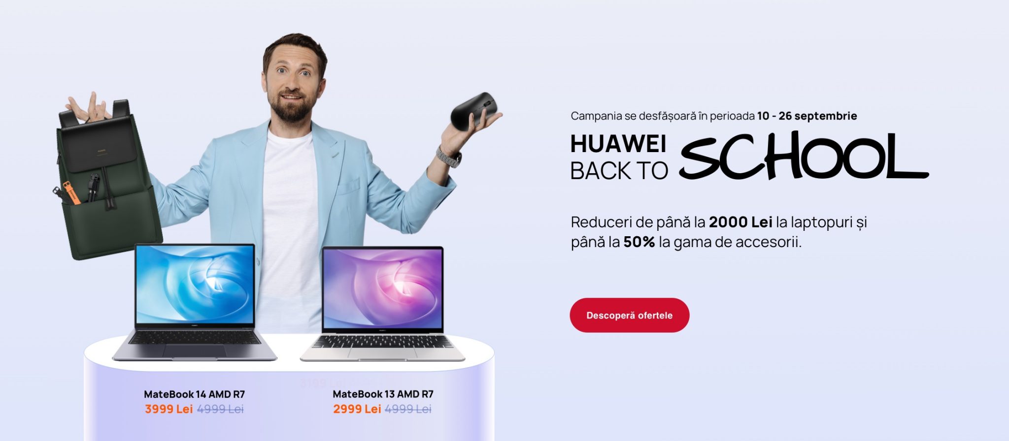 Huawei propune laptopuri pentru începutul școlii, cu reduceri de până la 2000 de lei